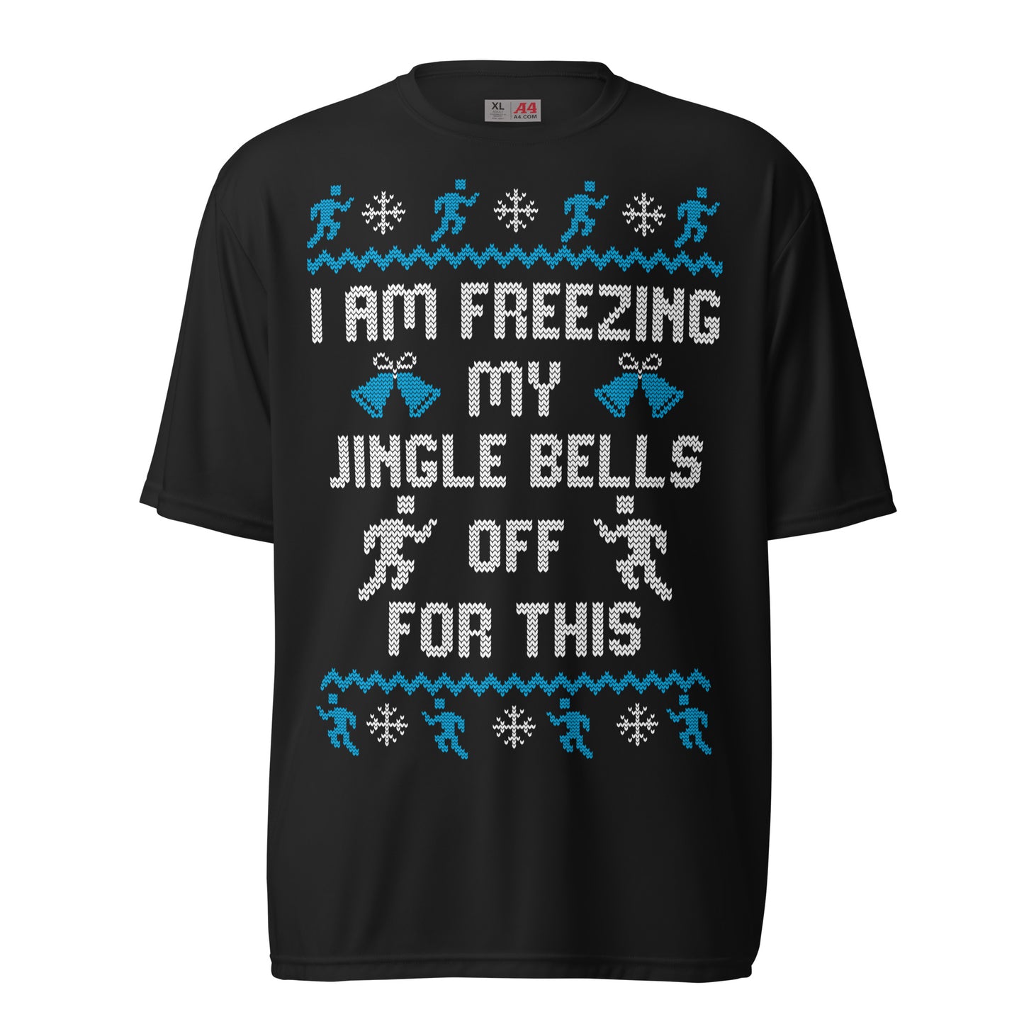 Freezing My Jingle Bells Off - Ugly Christmas T-Shirt