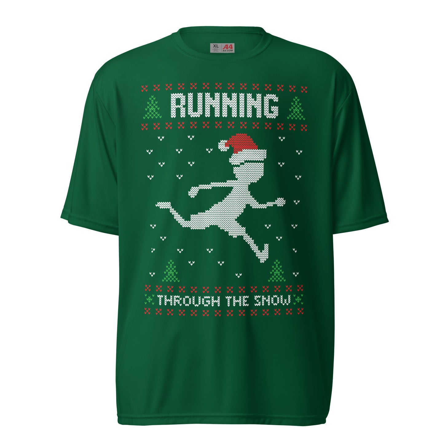 Running Through The Snow Ugly Christmas T-Shirt