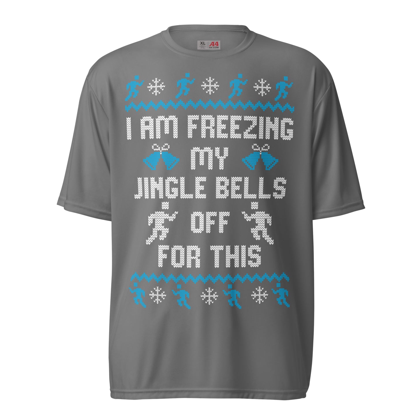 Freezing My Jingle Bells Off - Ugly Christmas T-Shirt