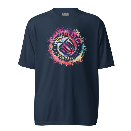 RUN WINCHESTER Tie-Dye logo Performance Tee