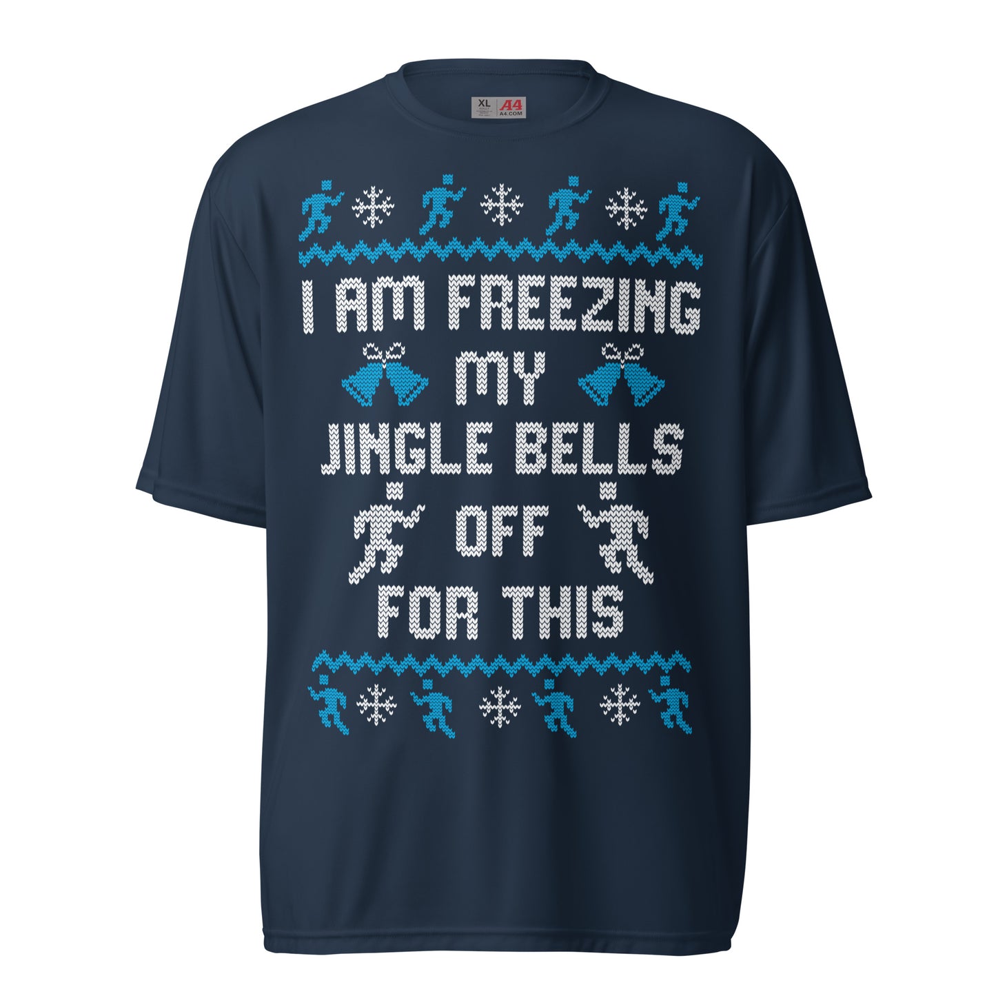 Freezing My Jingle Bells Off - Ugly Christmas T-Shirt