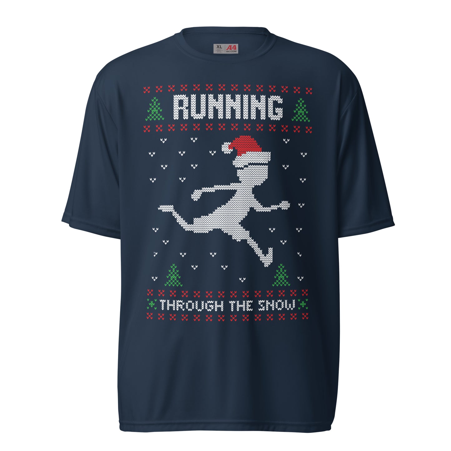 Running Through The Snow Ugly Christmas T-Shirt