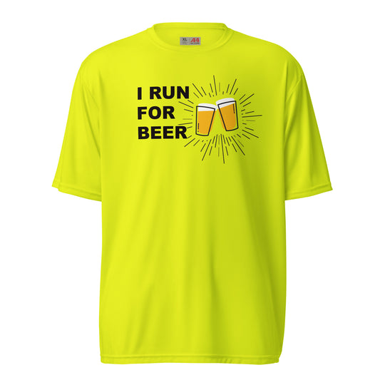 I Run For Beer Performance Tee