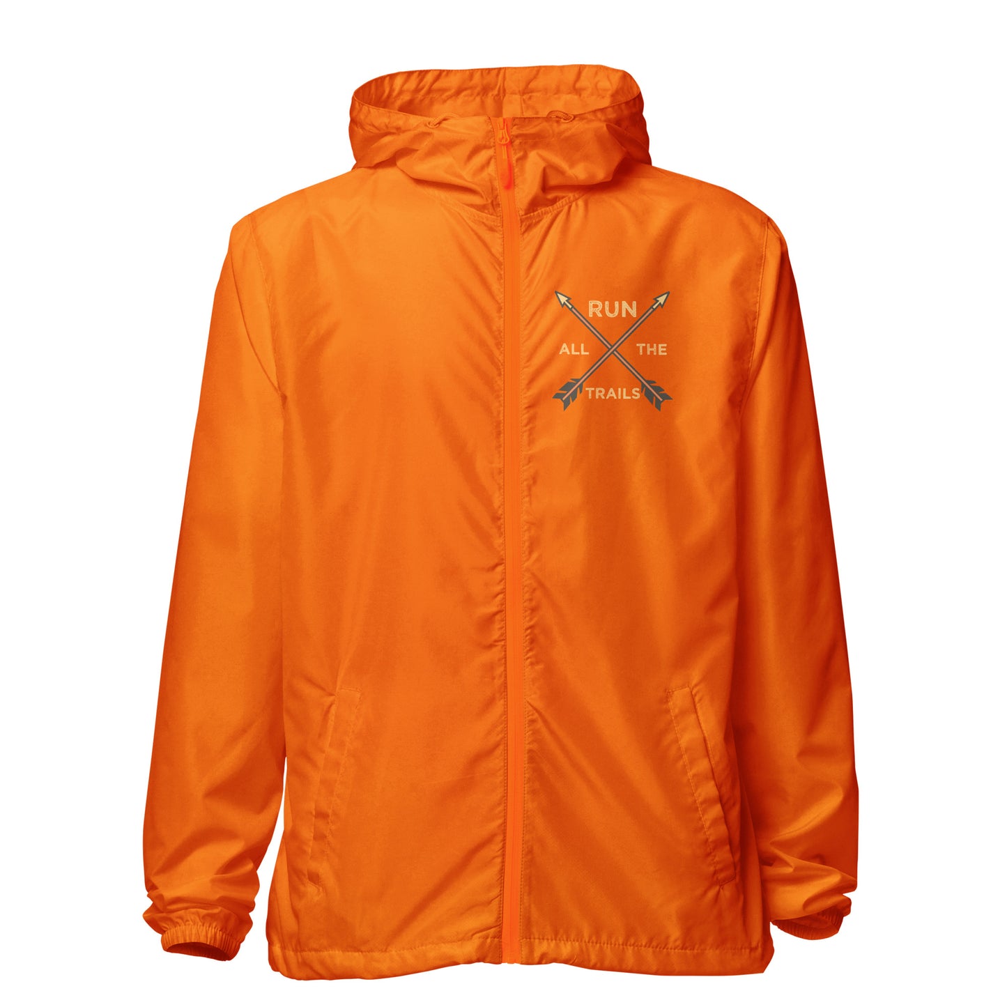 Run All The Trails - Unisex lightweight zip up windbreaker