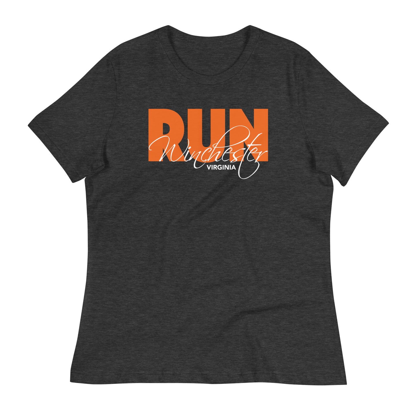 Run Winchester Block Script Logo Women's Relaxed T-Shirt