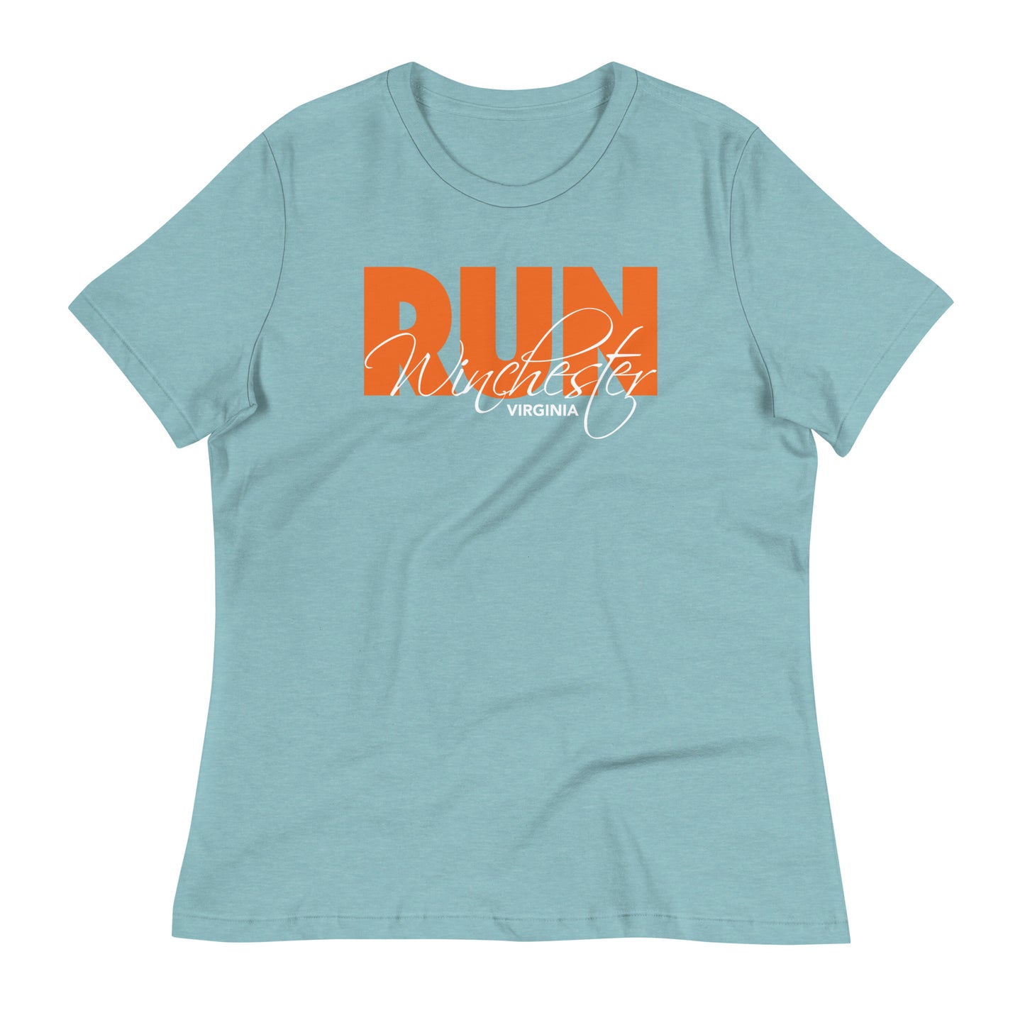Run Winchester Block Script Logo Women's Relaxed T-Shirt