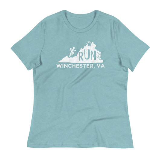 Run Winchester Virginia Logo Women's Relaxed T-Shirt