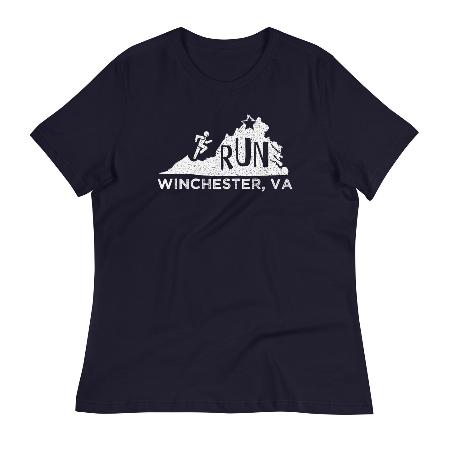 Run Winchester Virginia Logo Women's Relaxed T-Shirt