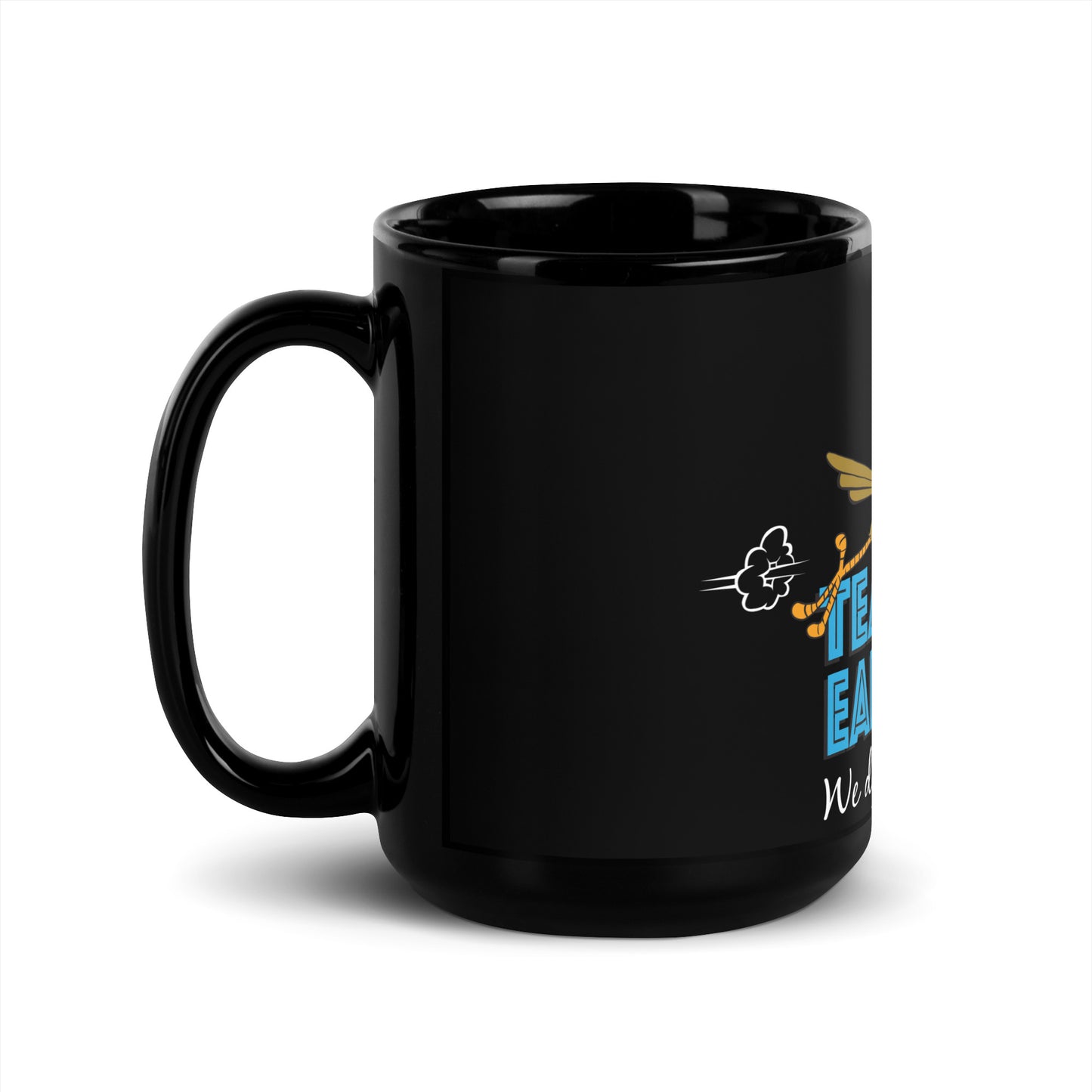 Team Early Bird Black Glossy Mug