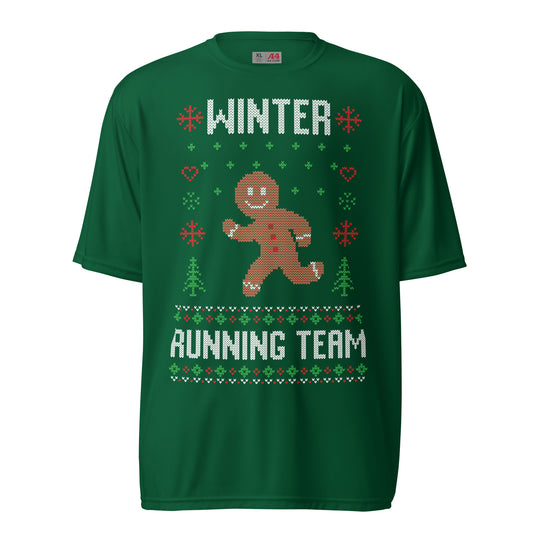 Winter Running Team - Unisex performance crew neck t-shirt