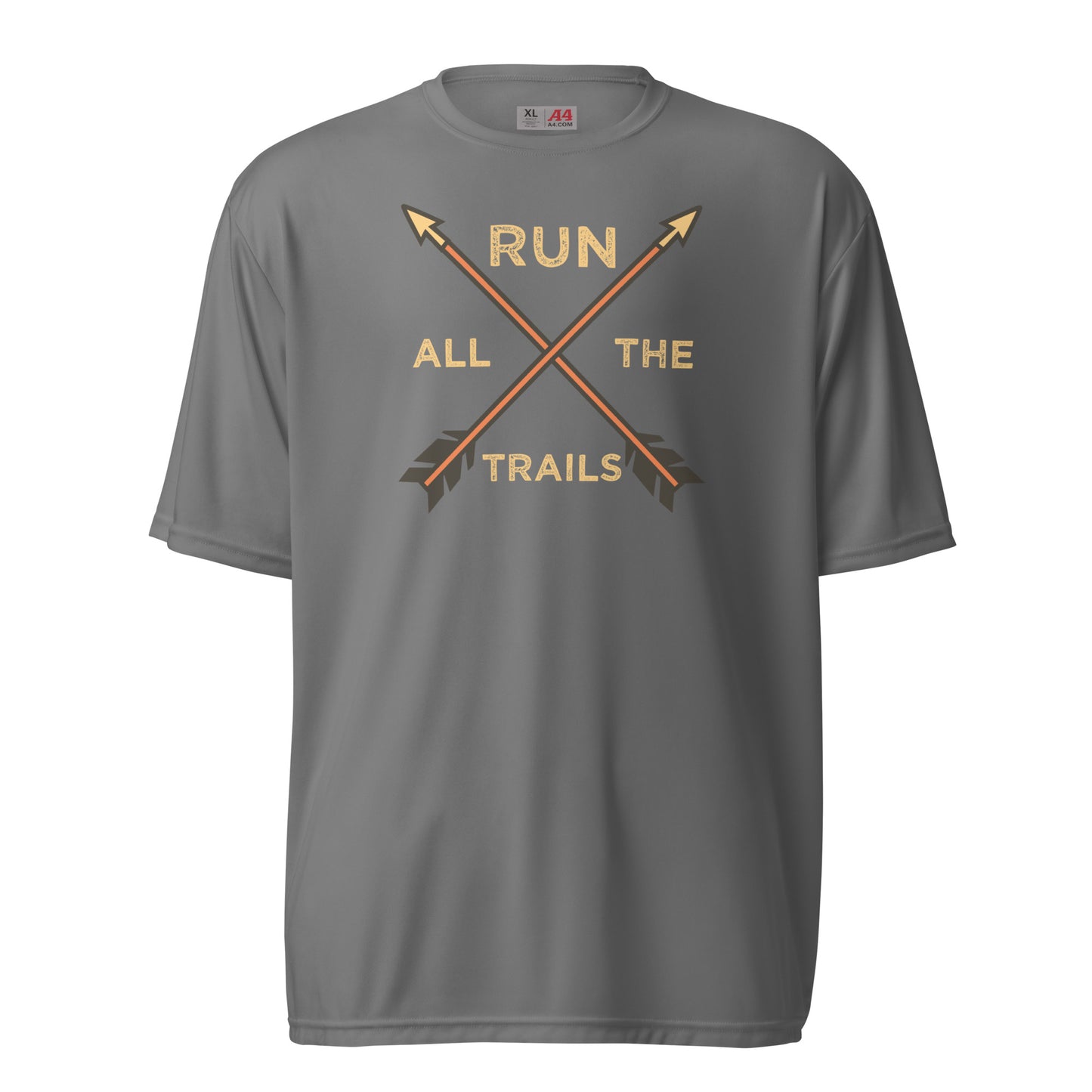 Run All The Trails - Unisex performance crew neck t-shirt