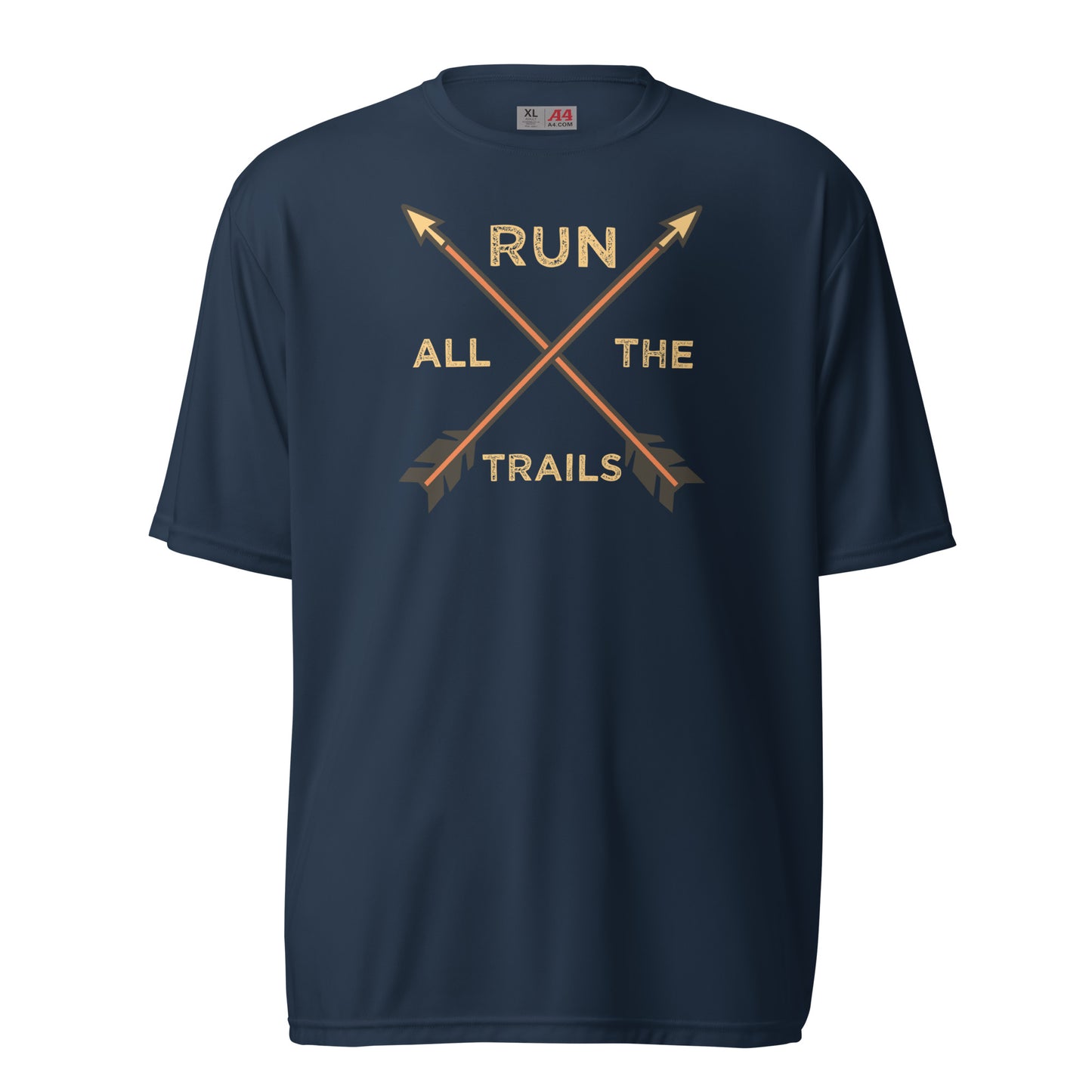 Run All The Trails - Unisex performance crew neck t-shirt