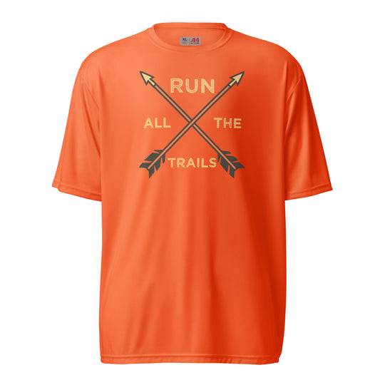 Run All The Trails - Unisex performance crew neck t-shirt