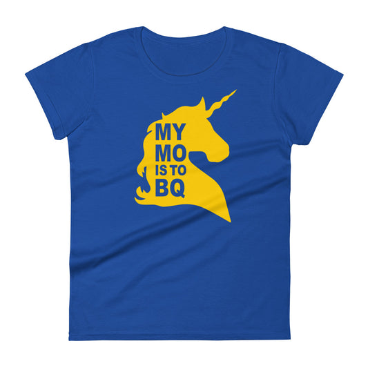 My M.O. is to B.Q. - Women's short sleeve t-shirt